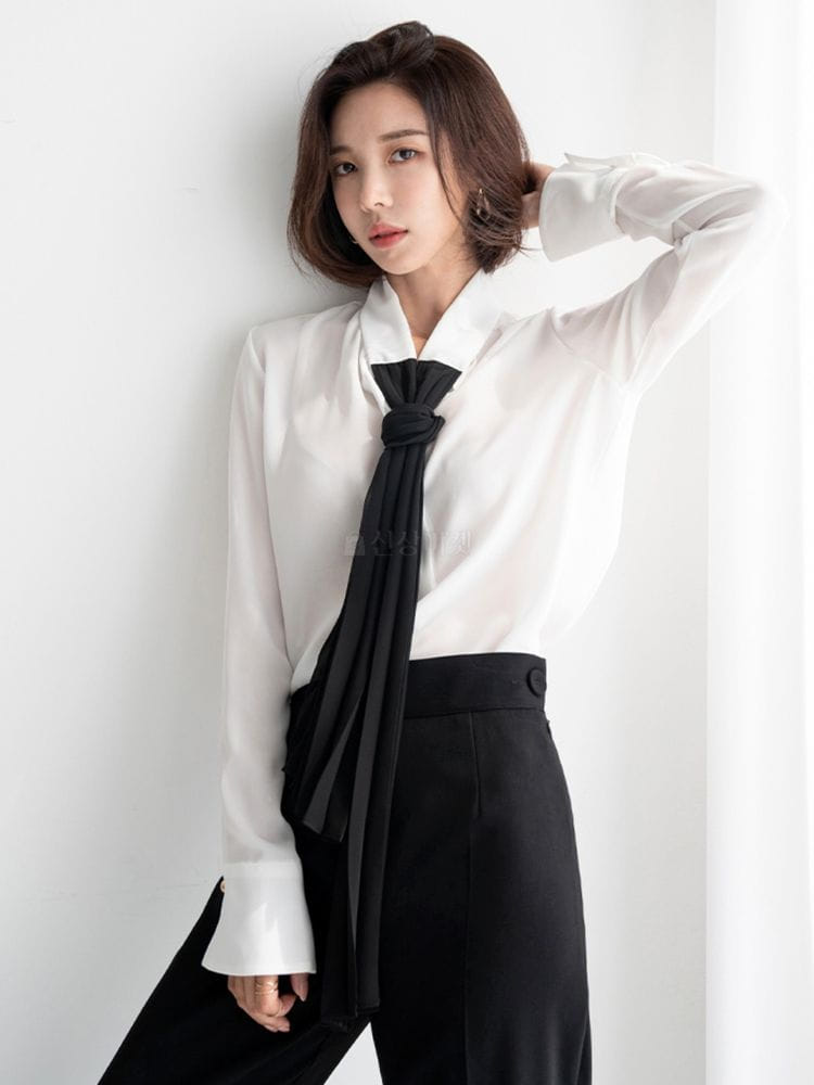 GRATIA - Korean Children Fashion - #Kfashion4kids - Scarf blouse - 3