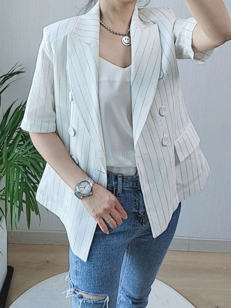 GRATIA - Korean Children Fashion - #Kfashion4kids - Leaf Made Linen Jacket - 3