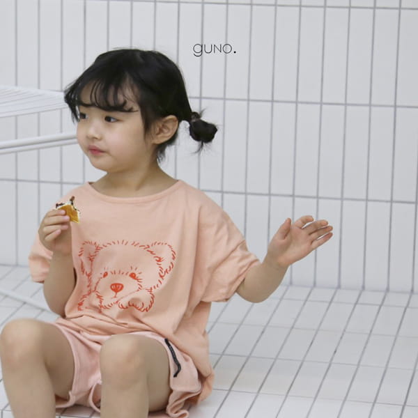 GUNO - Korean Children Fashion - #Kfashion4kids - Bear Tee