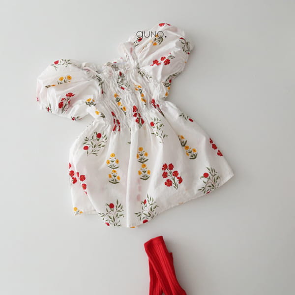 GUNO - Korean Children Fashion - #Kfashion4kids - Wild Flower One-piece - 11
