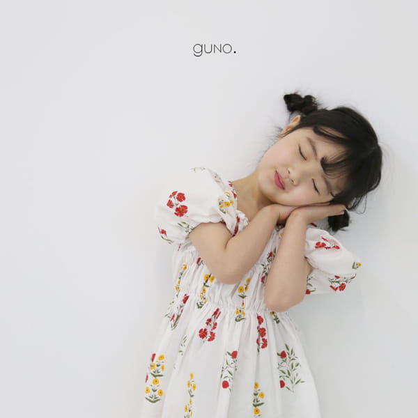 GUNO - Korean Children Fashion - #Kfashion4kids - Wild Flower One-piece - 8