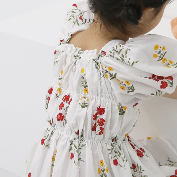 GUNO - Korean Children Fashion - #Kfashion4kids - Wild Flower One-piece - 9