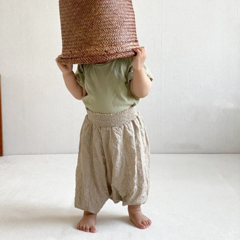 GURU GURU - Korean Children Fashion - #Kfashion4kids - Smocked Big Baggy Pants