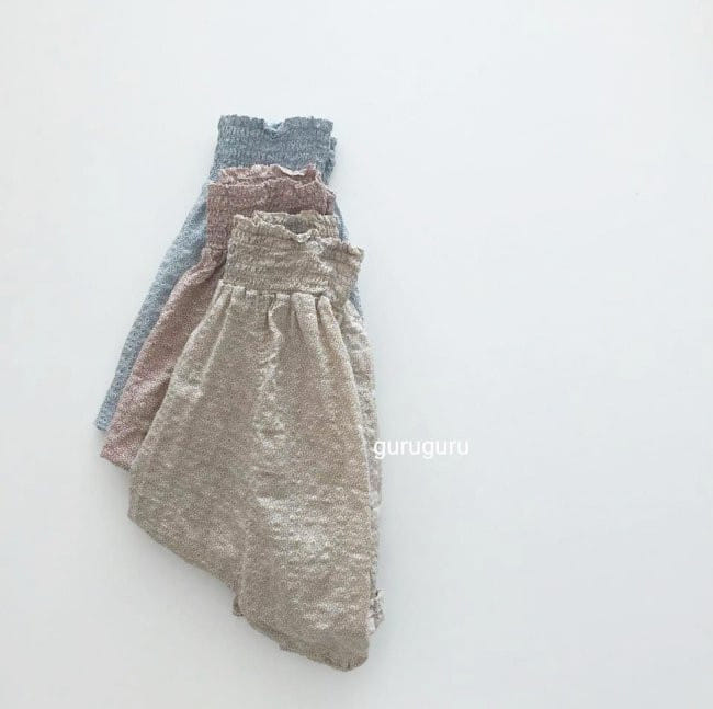 GURU GURU - Korean Children Fashion - #Kfashion4kids - Smocked Big Baggy Pants - 4