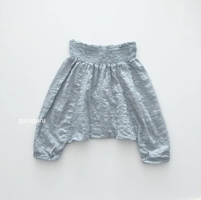 GURU GURU - Korean Children Fashion - #Kfashion4kids - Smocked Big Baggy Pants - 5