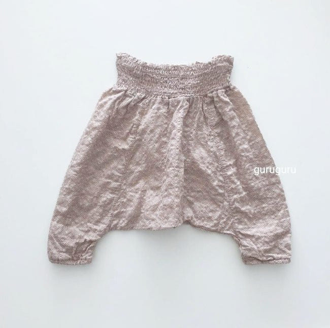 GURU GURU - Korean Children Fashion - #Kfashion4kids - Smocked Big Baggy Pants - 6