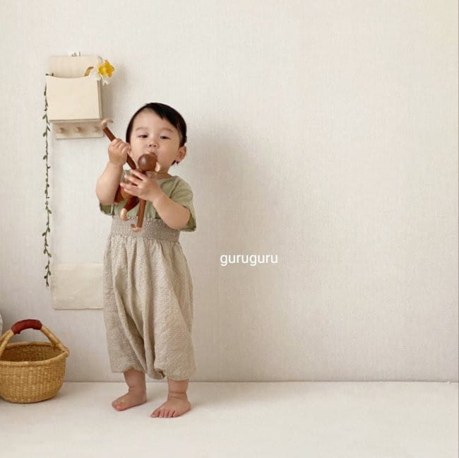 GURU GURU - Korean Children Fashion - #Kfashion4kids - Smocked Big Baggy Pants - 9