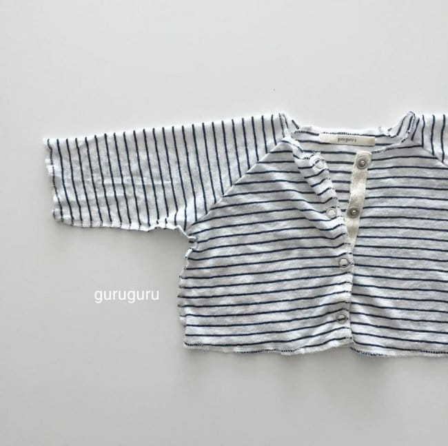 GURU GURU - Korean Children Fashion - #Kfashion4kids - Stripes Top Bottom Set - 6