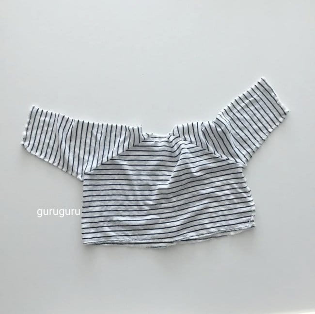 GURU GURU - Korean Children Fashion - #Kfashion4kids - Stripes Top Bottom Set - 7