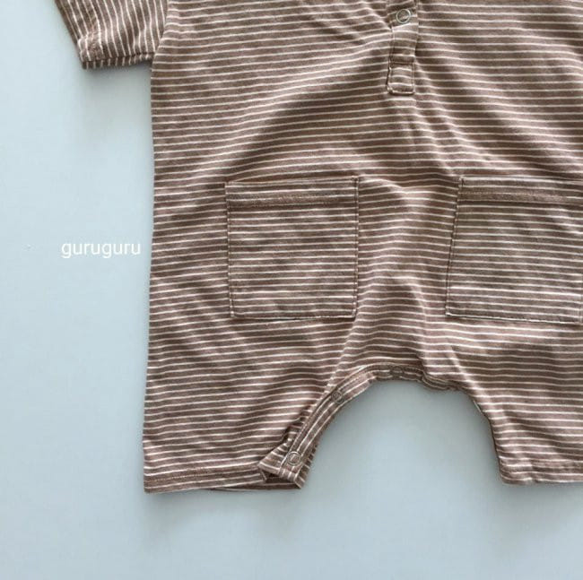 GURU GURU - Korean Children Fashion - #Kfashion4kids - Stripes Boxy Bodysuit - 7