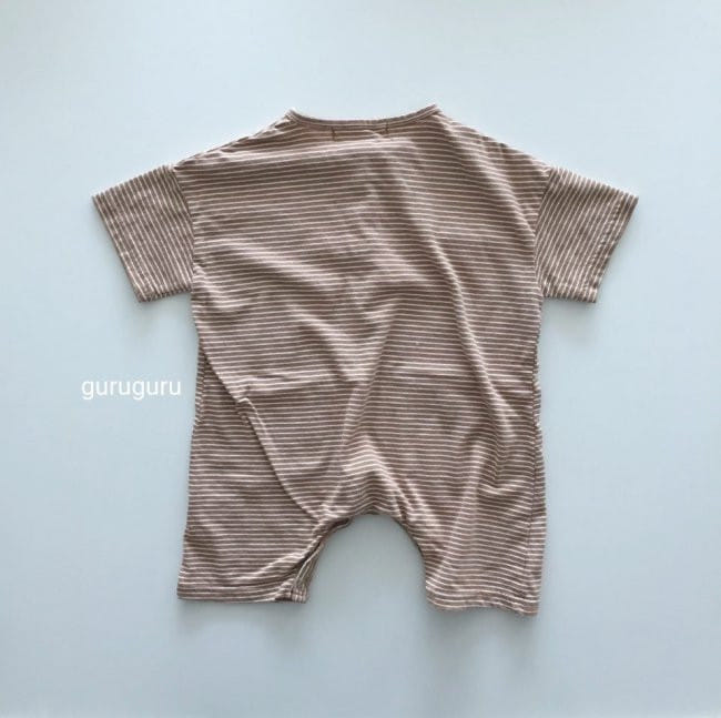 GURU GURU - Korean Children Fashion - #Kfashion4kids - Stripes Boxy Bodysuit - 8