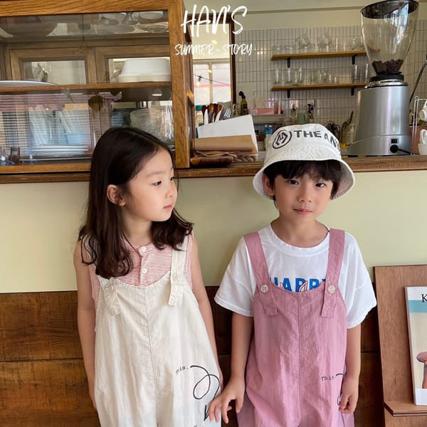 HAN'S - Korean Children Fashion - #Kfashion4kids - Crunch Capri Dungarees Pants - 5