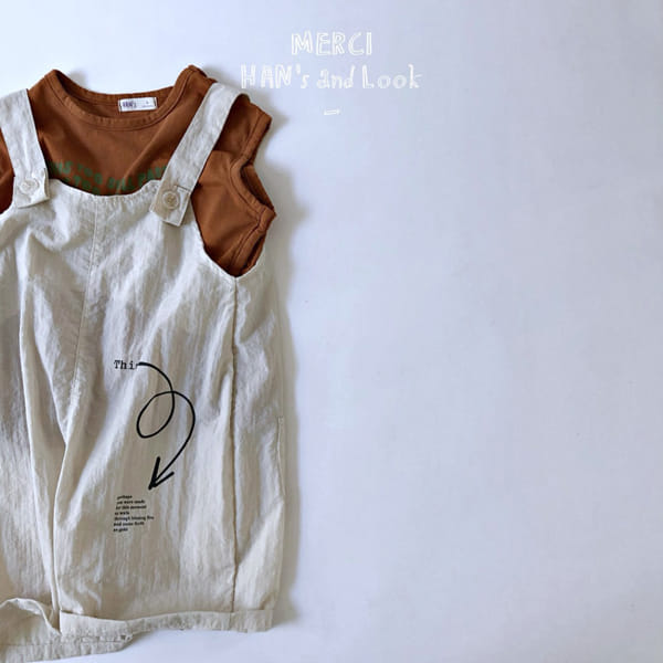 HAN'S - Korean Children Fashion - #Kfashion4kids - Crunch Capri Dungarees Pants - 8