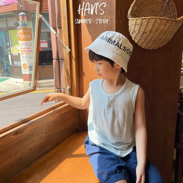 HAN'S - Korean Children Fashion - #Kfashion4kids - Marine Sleevelss Tee