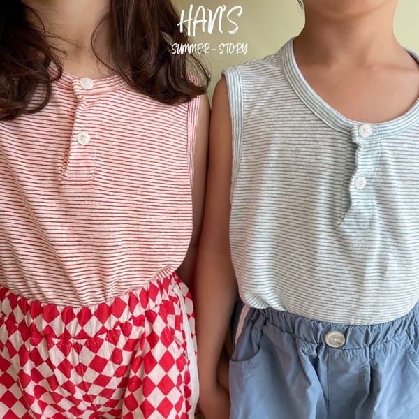 HAN'S - Korean Children Fashion - #Kfashion4kids - Marine Sleevelss Tee - 4