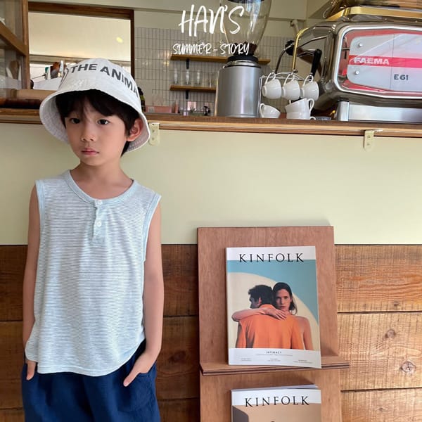 HAN'S - Korean Children Fashion - #Kfashion4kids - Marine Sleevelss Tee - 5