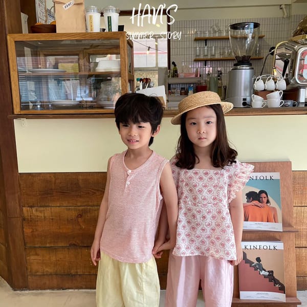 HAN'S - Korean Children Fashion - #Kfashion4kids - Marine Sleevelss Tee - 7