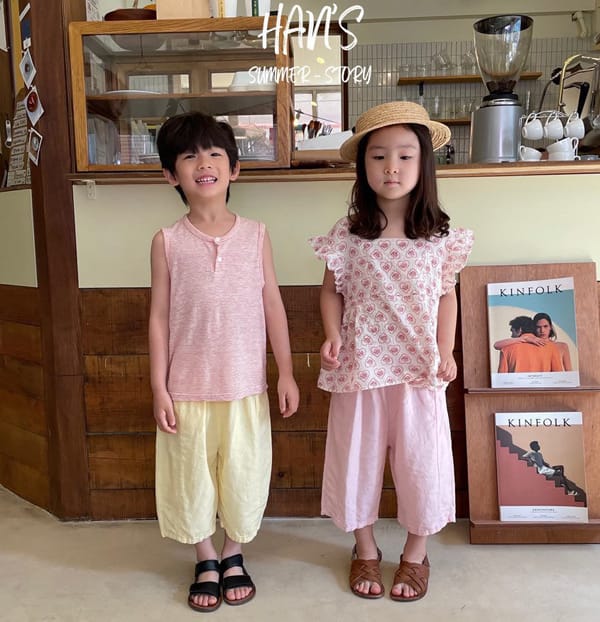 HAN'S - Korean Children Fashion - #Kfashion4kids - Marine Sleevelss Tee - 8
