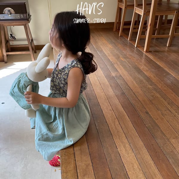 HAN'S - Korean Children Fashion - #Kfashion4kids - Linen Lettering Skirt - 5