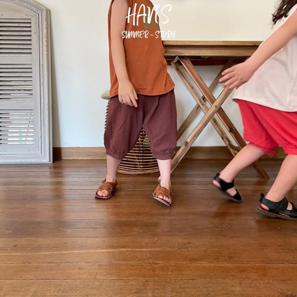 HAN'S - Korean Children Fashion - #Kfashion4kids - Pumpkin Emboss Pants - 3