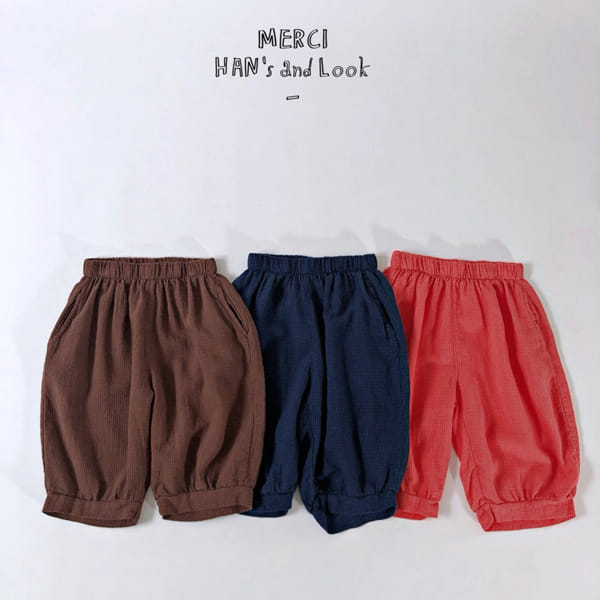 HAN'S - Korean Children Fashion - #Kfashion4kids - Pumpkin Emboss Pants - 8