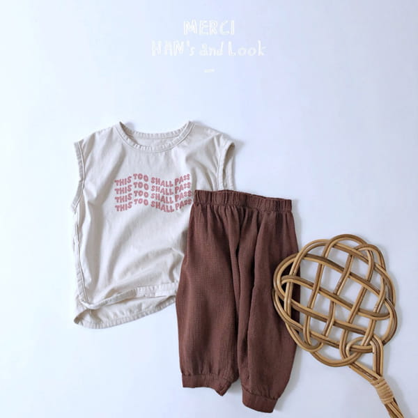 HAN'S - Korean Children Fashion - #Kfashion4kids - Pumpkin Emboss Pants - 9