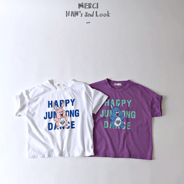 HAN'S - Korean Children Fashion - #Kfashion4kids - Happy Bunny Short Sleeve Tee - 11