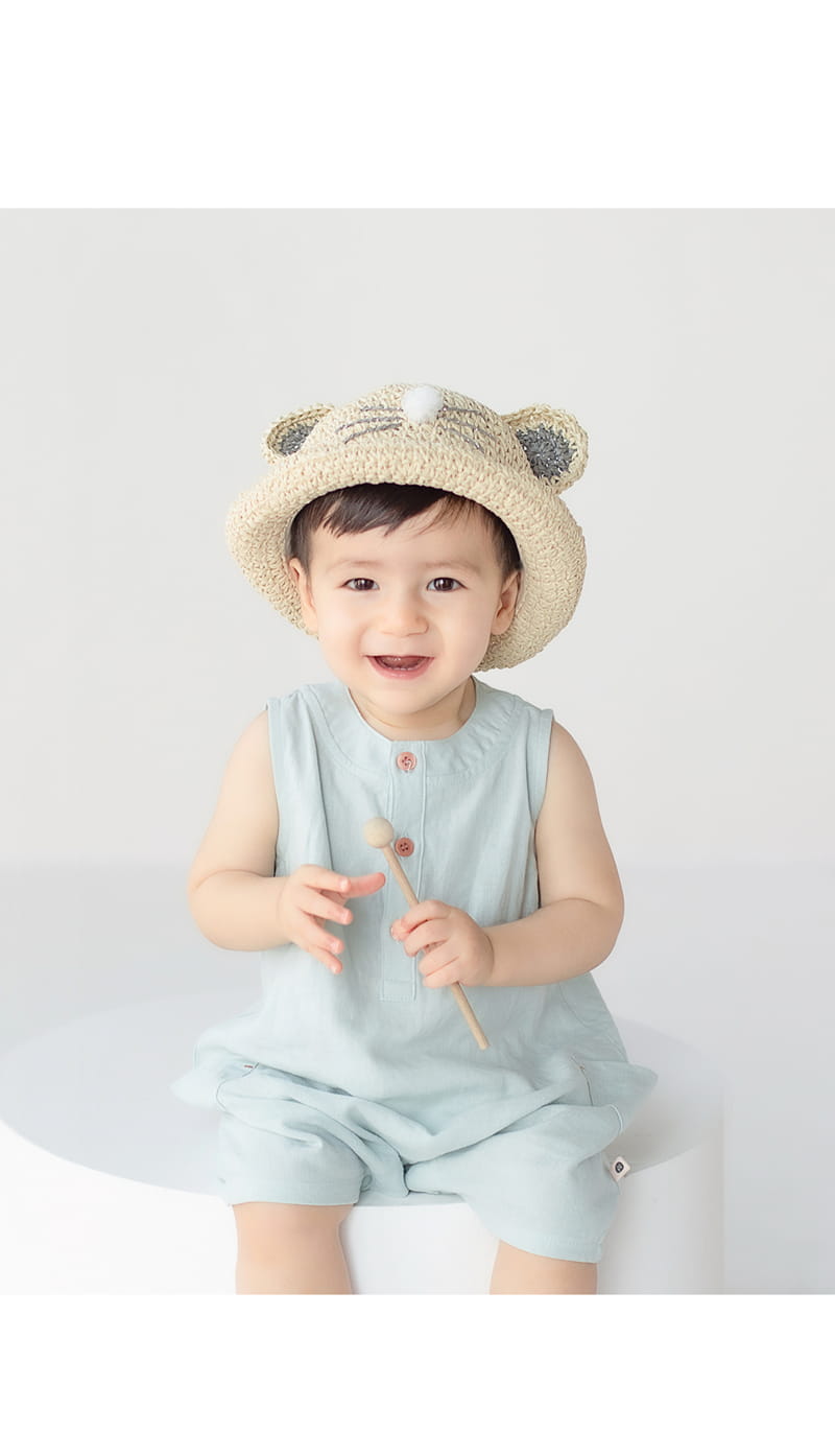 HAPPY PRINCE - Korean Children Fashion - #Kfashion4kids - Noel Straw Fedora