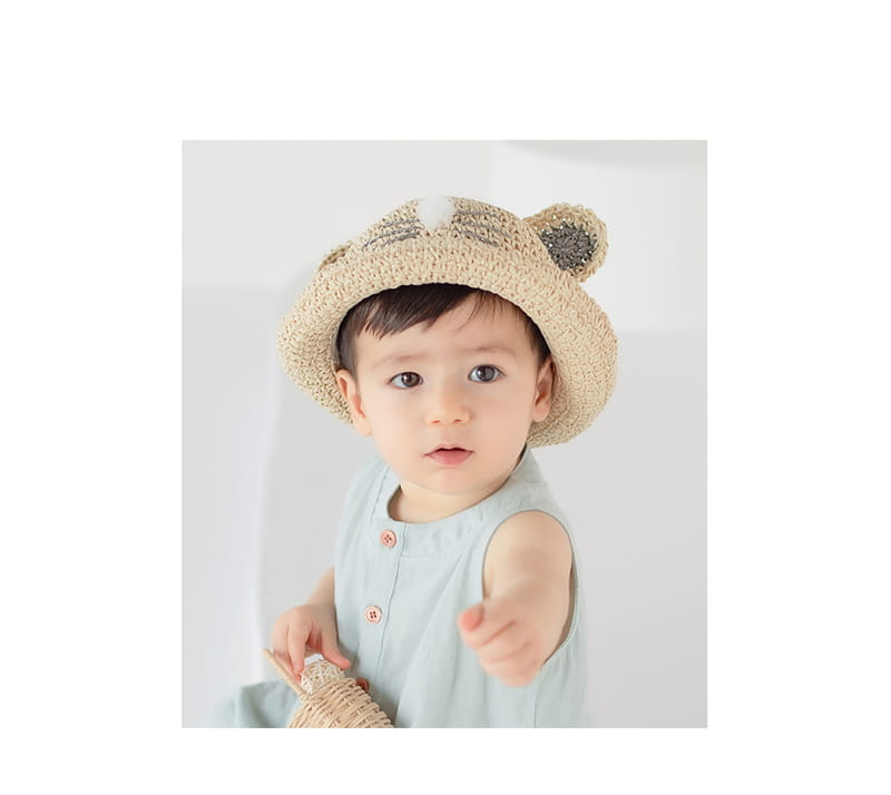 HAPPY PRINCE - Korean Children Fashion - #Kfashion4kids - Noel Straw Fedora - 2