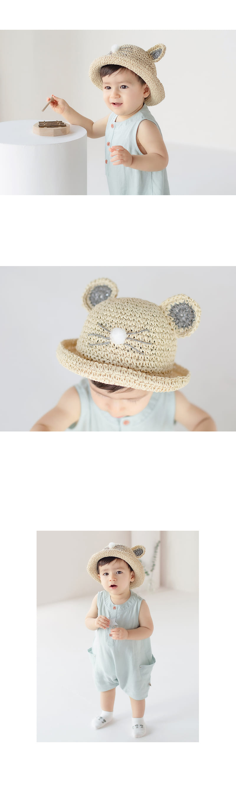 HAPPY PRINCE - Korean Children Fashion - #Kfashion4kids - Noel Straw Fedora - 4