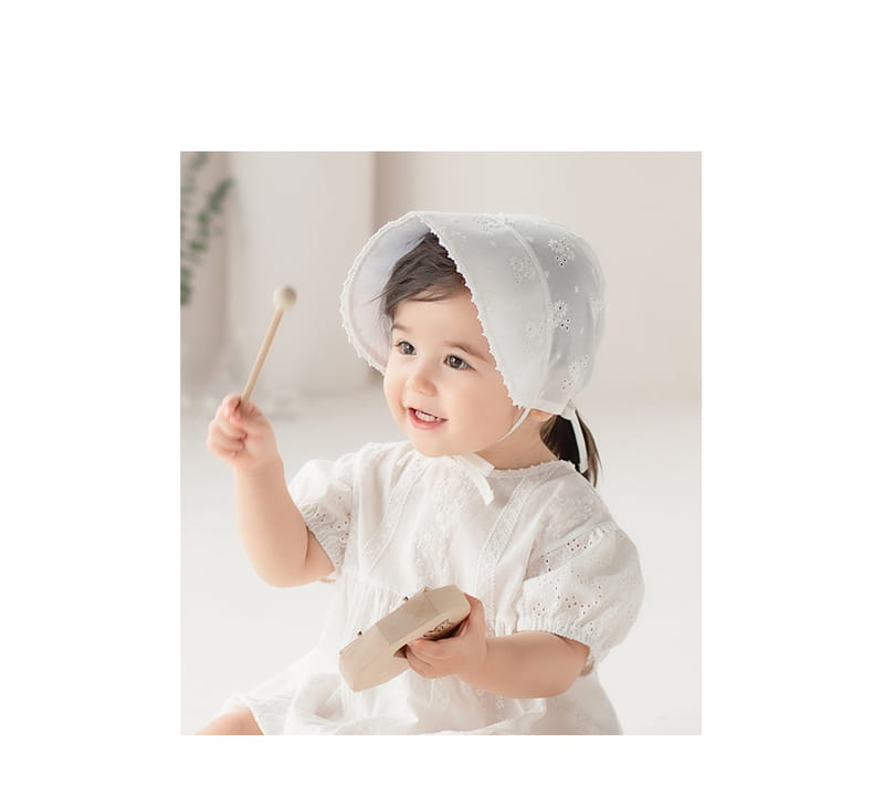 HAPPY PRINCE - Korean Children Fashion - #Kfashion4kids - Elena Lace Bonnet - 2