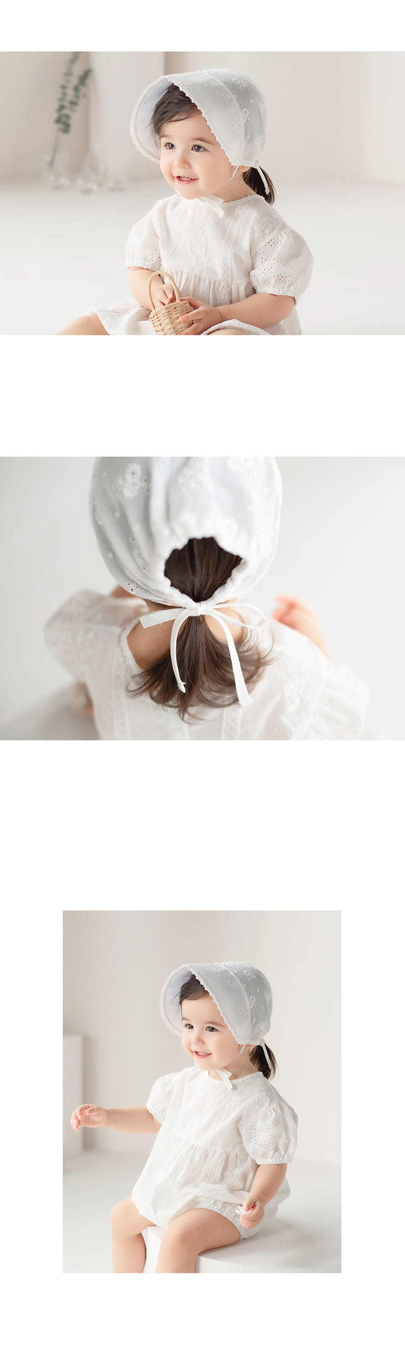 HAPPY PRINCE - Korean Children Fashion - #Kfashion4kids - Elena Lace Bonnet - 4
