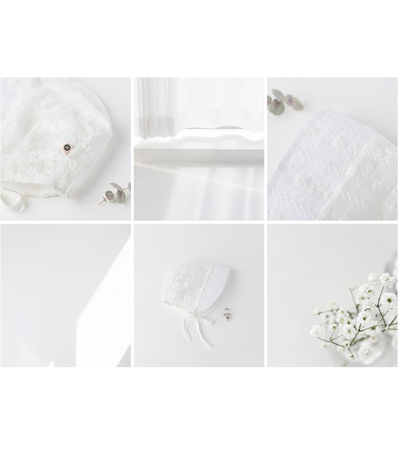 HAPPY PRINCE - Korean Children Fashion - #Kfashion4kids - Estell Lace Bonnet - 5