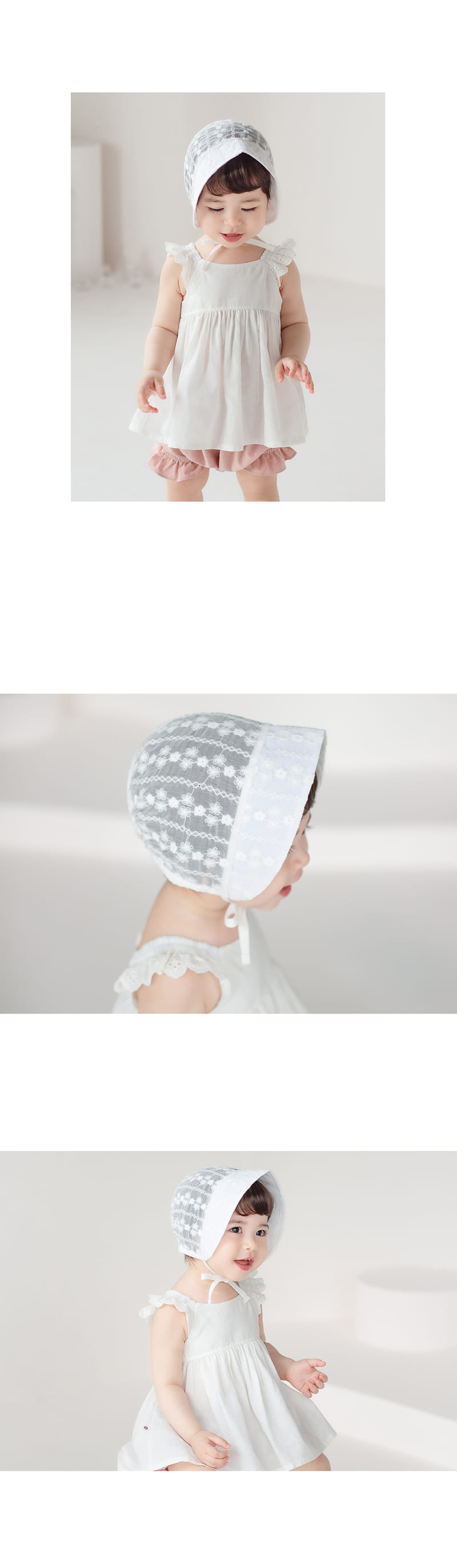 HAPPY PRINCE - Korean Children Fashion - #Kfashion4kids - Estell Lace Bonnet - 6
