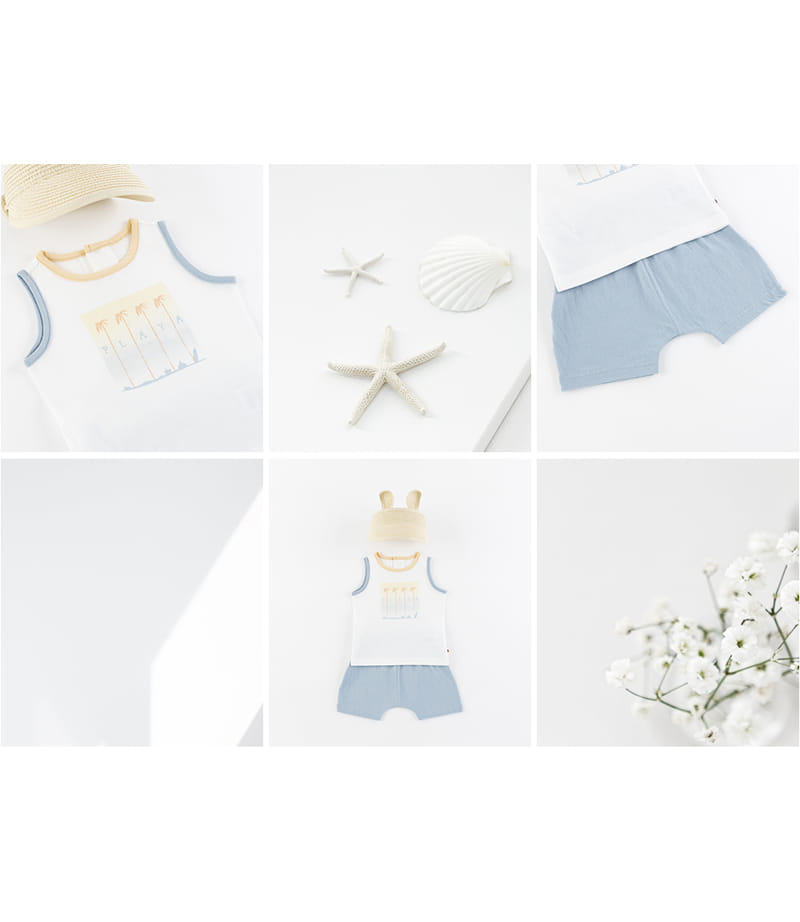 HAPPY PRINCE - Korean Children Fashion - #Kfashion4kids - Lobo Sleeveless Bottom Set - 5