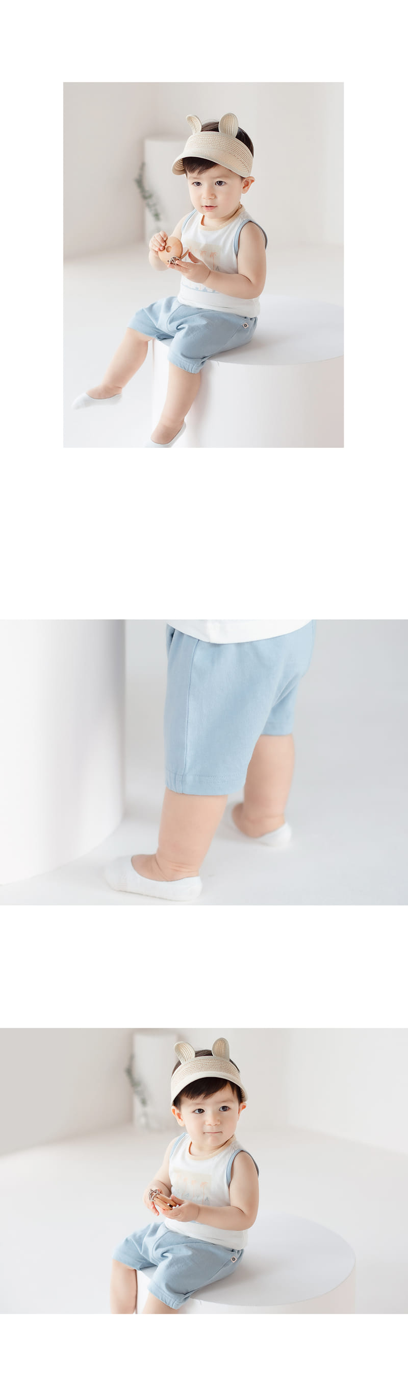 HAPPY PRINCE - Korean Children Fashion - #Kfashion4kids - Lobo Sleeveless Bottom Set - 6