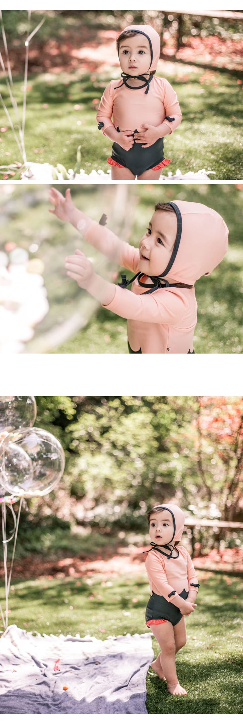 HAPPY PRINCE - Korean Children Fashion - #Kfashion4kids - Tulipan Rashguard Hat Set - 4