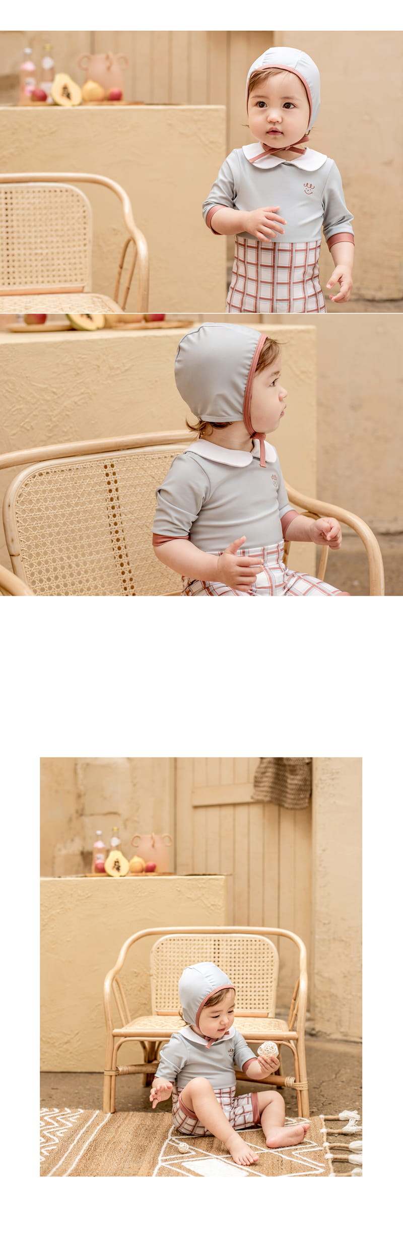 HAPPY PRINCE - Korean Children Fashion - #Kfashion4kids - Le Petti Rashguard Hat Set - 4
