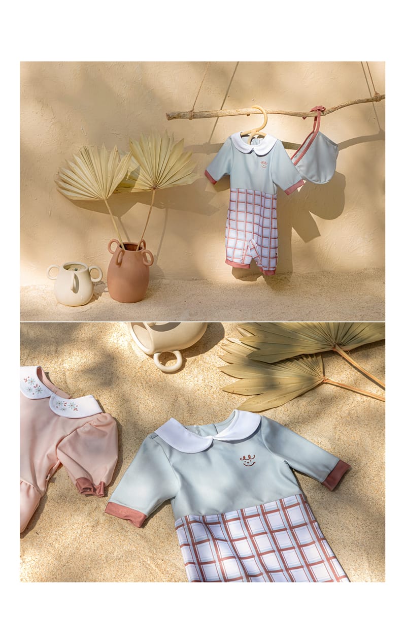 HAPPY PRINCE - Korean Children Fashion - #Kfashion4kids - Le Petti Rashguard Hat Set - 6
