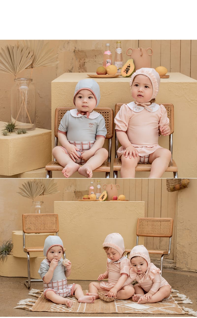 HAPPY PRINCE - Korean Children Fashion - #Kfashion4kids - Le Petti Rashguard Hat Set - 9