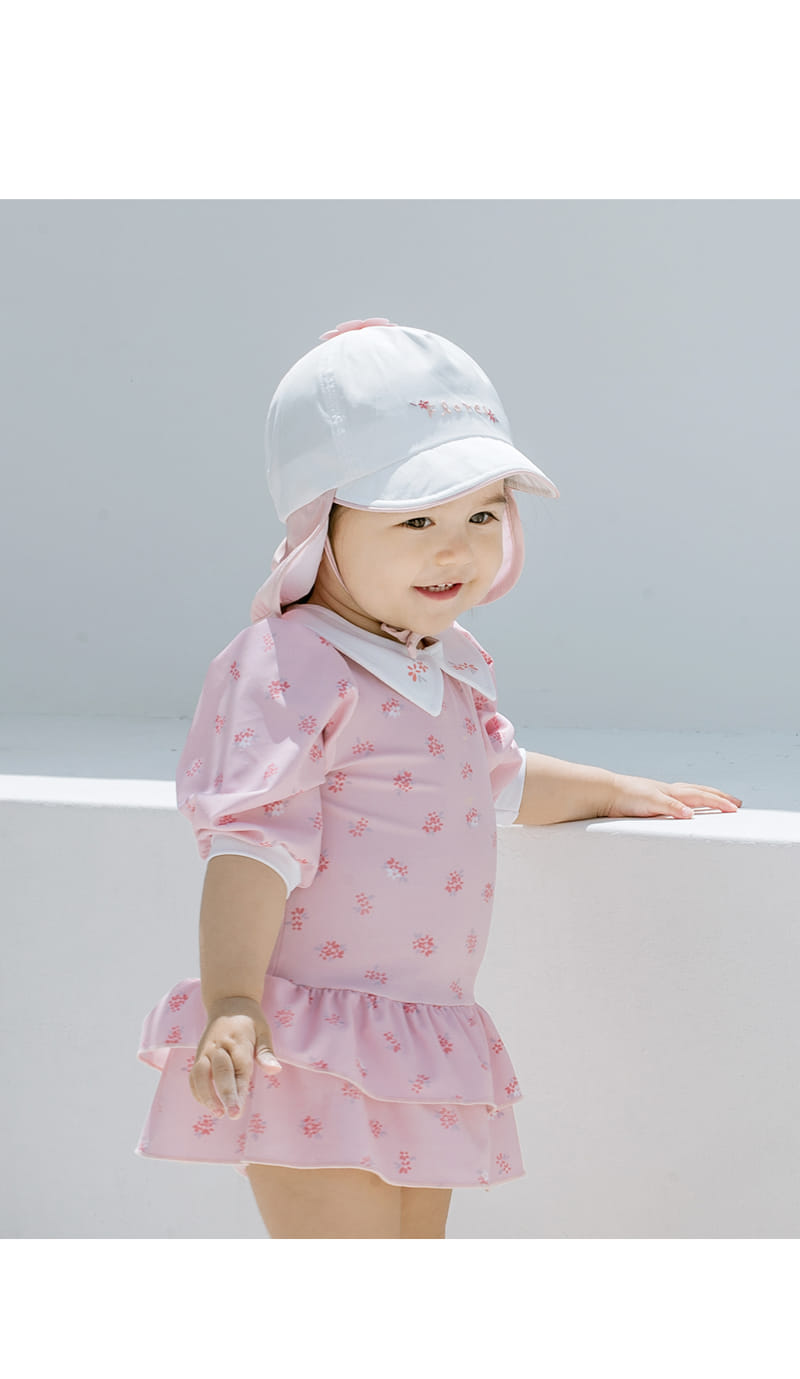 HAPPY PRINCE - Korean Children Fashion - #Kfashion4kids - Flores Flap Cap