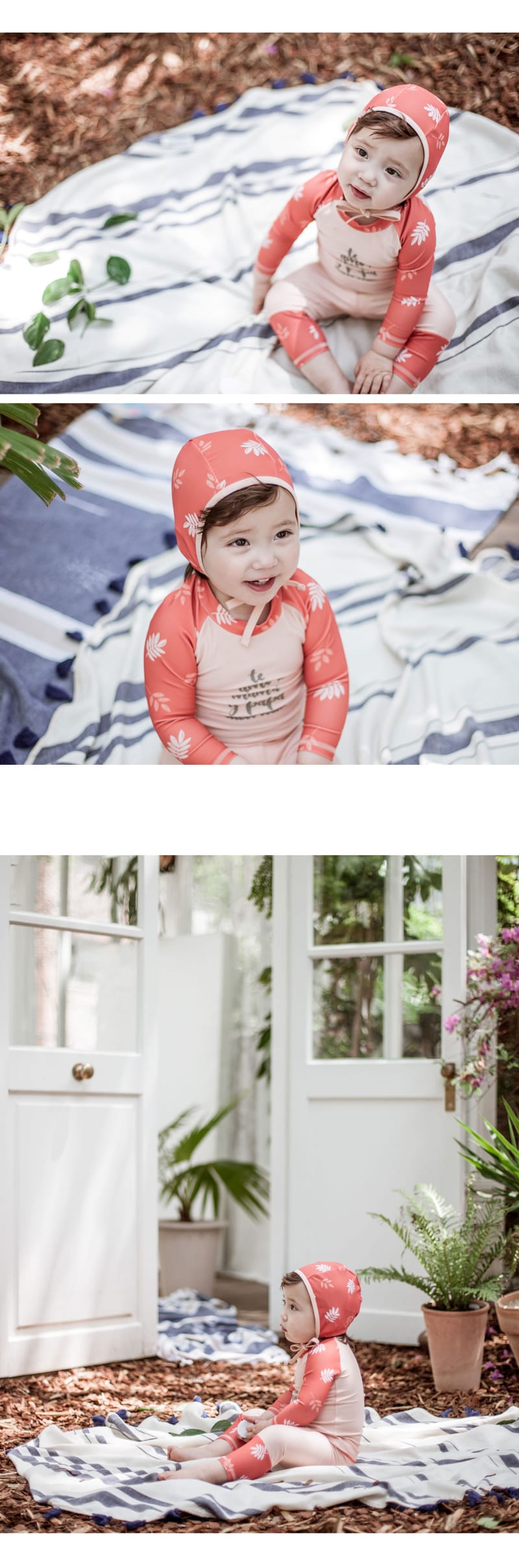 HAPPY PRINCE - Korean Children Fashion - #Kfashion4kids - Maar Rashguard Hat Set - 4