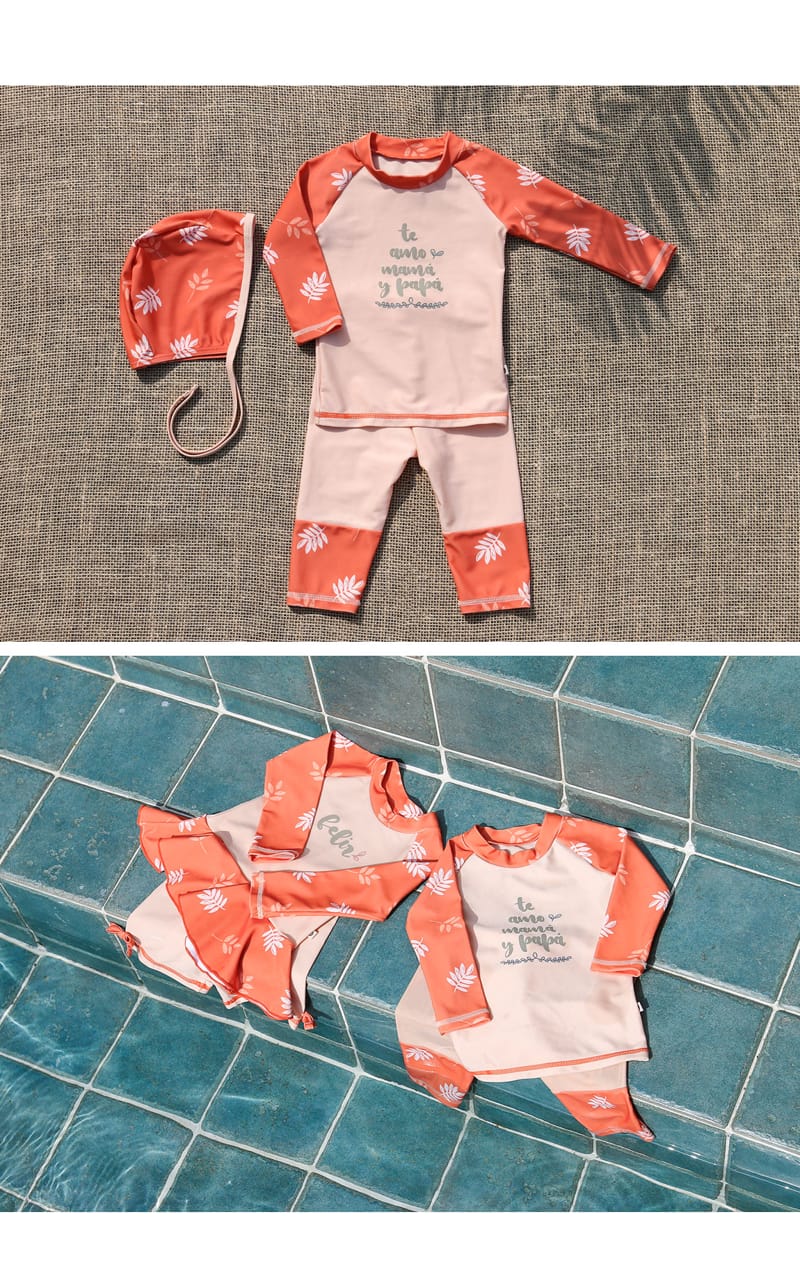 HAPPY PRINCE - Korean Children Fashion - #Kfashion4kids - Maar Rashguard Hat Set - 5