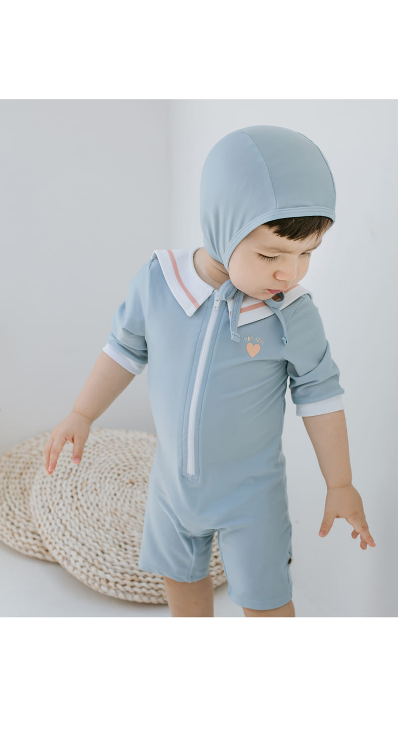 HAPPY PRINCE - Korean Children Fashion - #Kfashion4kids - Cielo Rashguard Hat Set