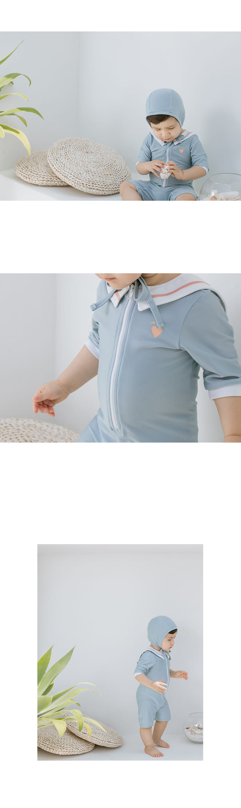 HAPPY PRINCE - Korean Children Fashion - #Kfashion4kids - Cielo Rashguard Hat Set - 4