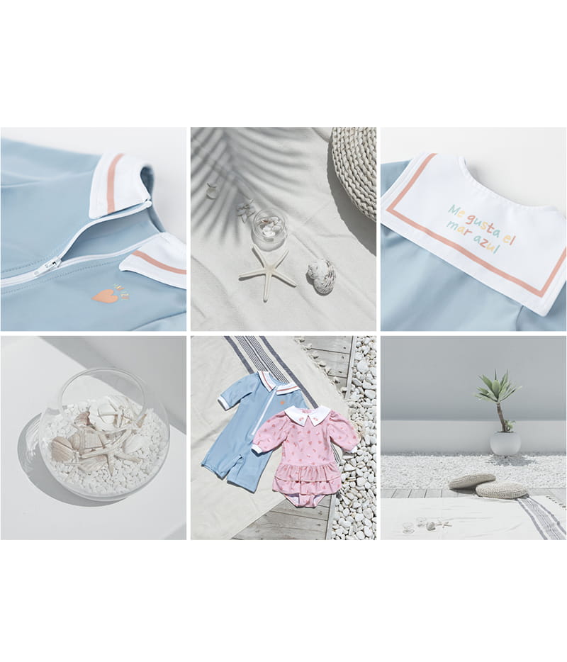 HAPPY PRINCE - Korean Children Fashion - #Kfashion4kids - Cielo Rashguard Hat Set - 5