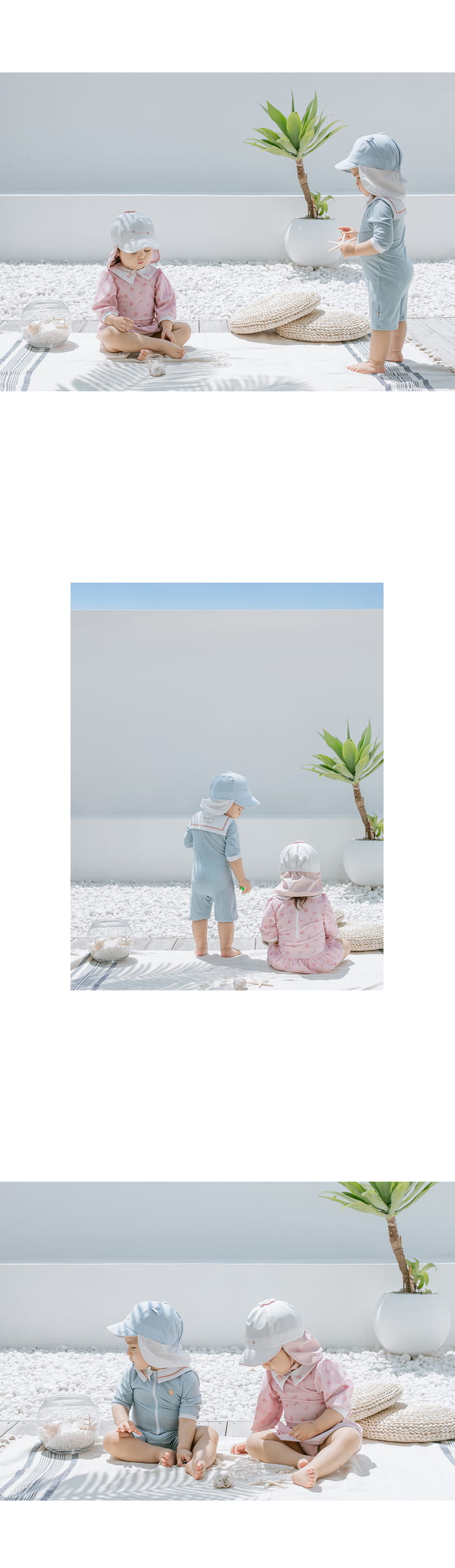 HAPPY PRINCE - Korean Children Fashion - #Kfashion4kids - Cielo Rashguard Hat Set - 7
