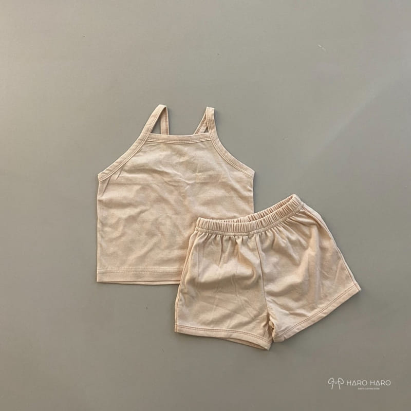 HARO HARO - Korean Children Fashion - #Kfashion4kids - Macaron Sleeveless Top Bottom Set - 3