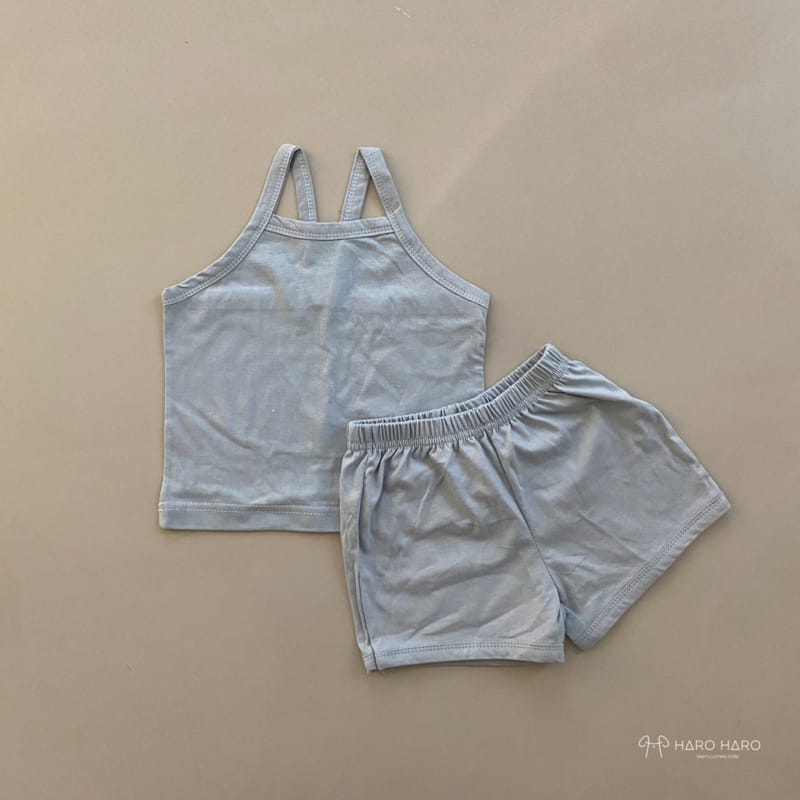 HARO HARO - Korean Children Fashion - #Kfashion4kids - Macaron Sleeveless Top Bottom Set - 4