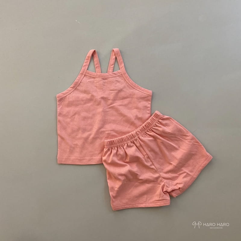 HARO HARO - Korean Children Fashion - #Kfashion4kids - Macaron Sleeveless Top Bottom Set - 5